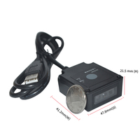 EDOO-Módulo de escaneo integrado de montaje fijo de larga distancia, lector de código de barras, CCD, 1D, fabricante en China