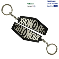 Porte-clés en acrylique personnalisé avec logo promotionnel, cadeau d'entreprise, porte-clés personnalisé en 3D, porte-clés en PVC, porte-clés en caoutchouc