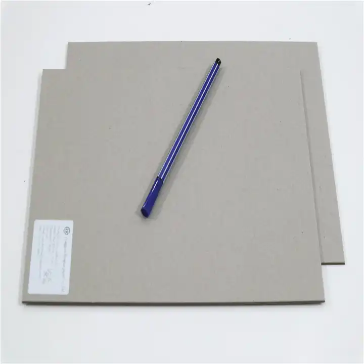 Grade A Grey Chip Board with 100% Recycled Paper SGS Certificate Anti-Curl  Cardboard Sheets
