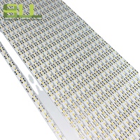 2835 120leds/m lampu keras Led 2700K Strip Led putih hangat 24V untuk pencahayaan kabinet di bawah