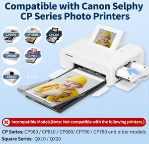 Ensemble d'encre/papier couleur RP-108 compatible avec <span class=keywords><strong>Canon</strong></span>, RP-108IN d'encre et de papier <span class=keywords><strong>Selphy</strong></span> <span class=keywords><strong>CP1300</strong></span> CP1500 - Product Image 5