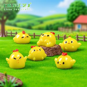 Adorno de Jardín DIY Mengli, Pollito Pequeño, Lindo y Travieso, Accesorios de Decoración para Escritorio, Mini Ornamento - Product Image 3