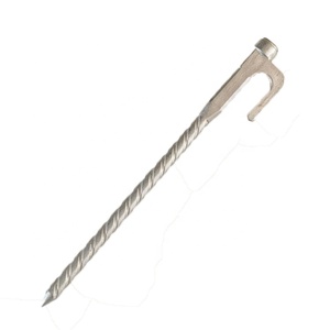 Accessoires de tente en gros, accessoires de camping, piquets de tente en acier inoxydable pour l'extérieur, piquets de sol métalliques robustes - Product Image 4