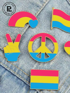 Broche de Amor y Paz, Insignia de Orgullo <span class=keywords><strong>LGBT</strong></span>, Joyería con Forma de Corazón, Bandera Arcoíris, Pin de Solapa Esmaltado, Fundición de Metal Grabada, para Ropa, Bolsos, Regalo - Product Image 6