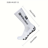 Ensemble de Cinq Pièces Chaussettes de Football Antidérapantes en Coton Mi-Mollet à Logo Personnalisé avec Protège-Tibias, Sangles de Sport, Chaussettes Molletières et Sac à Cordon