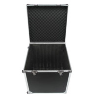 Flight-case en aluminium moyen personnalisé, vitrine colorée, boîte en aluminium pour transport terrestre
