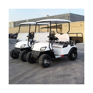 Voiturette de golf utilitaire 2 places Pure White avec roues en alliage et pare-brise pliable pour le transport de marchandises et la patrouille en ferme et ranch - Product Image 5