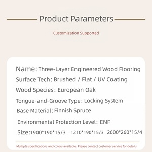 Pavimento in <span class=keywords><strong>Rovere</strong></span> Bianco Europeo Multistrato da 15mm a Installazione Rapida |   Stabile e Durevole - Product Image 2