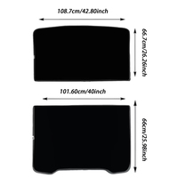 2 pare-soleil pliables sans couture pour Tesla Model Y Juniper 2025 2026, protection solaire isolante contre la chaleur, accessoires de voiture