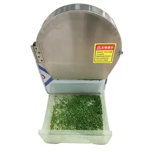 Máquina de corte en cubos para vegetales, cortador automático de perejil, espesor ajustable, lechuga, tallo de hojas