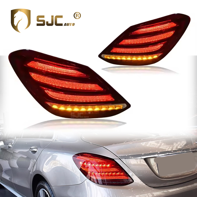 SJC Hot Sale Auto Parts for Mercedes Benz C Class W205 LED Tail Light 2015-2021 Upgrade Dynamic Car Lighting System Taillights