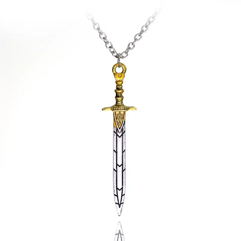 Factory Direct Sale Simple Design Percy Jackson Fashion Sea Of Monsters Sword Necklace