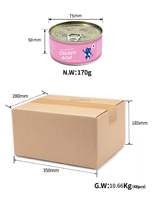 Nourriture humide pour chats OEM/ODM au thon 80g, complément nutritionnel pour stimuler l'appétit des chats en conserve
