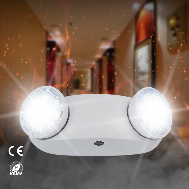 Горячая Распродажа, регулируемые двойные головки, комнатный перезаряжаемый настенный светодиодный аварийный светильник