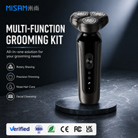Rasoir électrique portable MS-308 certifié par l'usine, 5-en-1, sans fil, longue durée, sûr, rechargeable et étanche pour hommes