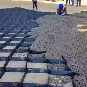 Prix usine HDPE <span class=keywords><strong>Gravier</strong></span> <span class=keywords><strong>Stabilisateur</strong></span> Géogrille Allée Paneles Estabilizadores De Grava 100-445 Geocells pour Gravel Geoceldas - Product Image 5