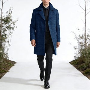 <span class=keywords><strong>Manteau</strong></span> d'hiver en <span class=keywords><strong>laine</strong></span> sur mesure pour <span class=keywords><strong>homme</strong></span>, style russe, en cuir, pour le bureau, vente en gros - Product Image 2