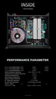 Berase Haute Qualité Musique Numérique Classe D Subwoofer 2U Amplificateur de Puissance Double Canal 600W Amplificateur Audio Professionnel