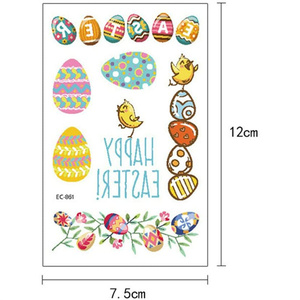 Pasqua vacanze CMYK moda all'ingrosso carino oro bambini tatuaggio temporaneo cartone animato fatato tatuaggio adesivo tatuaggio - Product Image 5