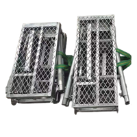 Plateforme de travail portable robuste, échafaudage pliable pour escaliers, terrains inégaux, peinture d'escaliers, entretien industriel