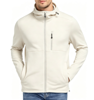 Veste de pluie softshell doublée polaire personnalisée, résistante au vent, légère, pour le camping et la randonnée en plein air, vente en gros d'usine