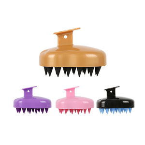 <b>Scalp</b> Massage Hair <b>Brush</b> Silicone Large Toothed For Shampooing And <b>Scalp</b> Care Pink - Product Image 5