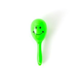 Mini maracas de plástico colorido con cara sonriente, juguete musical para niños, 5 uds., accesorios para animar en fiestas, unisex, de 2 a 4 años - Product Image 3