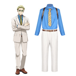 Disfraz de Cosplay de Nanami Kento para Hombre, Traje con Camisa Azul, Pantalones Blancos y Corbata de Leopardo, Atuendo para Convento de Anime, Poliéster - Product Image 1