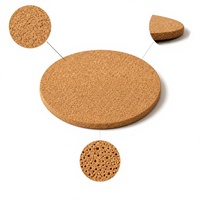Sous-verres en liège naturel pour table basse, bar, résistants à la chaleur, antidérapants, absorbants, ensemble de sous-verres ronds pour la maison et le bureau