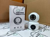 Caméra IP de sécurité extérieure A11 WiFi à double objectif 1080P PTZ avec vision nocturne et microphone intégré pour la surveillance des bébés à domicile