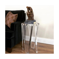 Petit meuble salon chambre canapé simple et transparent snack bout café table d'appoint