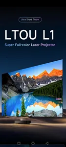LTOU L1 Full-Color Ultra Short Throw Laser Projector Projector 4k Hologram Projector