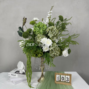 ลูกบอลดอกไม้ตกแต่งดอกไม้ประดิษฐ์ตกแต่งงานแต่งงานดอกไม้ตกแต่งกลางดอกไม้ - Product Image 1