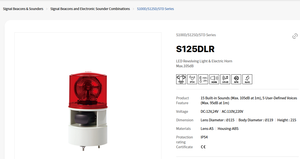 Qlightec S100DLR-WS.WA.WM điện còi thiết bị chỉ số <span class=keywords><strong>LED</strong></span> xoay ánh sáng phản ánh xoay đèn S125DLR-WS.WA.WM - Product Image 5