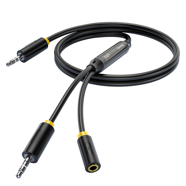 Wholesale ODM OEM 3.5mm Audio Stereo Two-Way Recording Upgrade the Call Version Audio Recording Cable