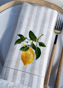 Nappe <span class=keywords><strong>en</strong></span> <span class=keywords><strong>lin</strong></span> à rayures citron, taille personnalisable, serviettes <span class=keywords><strong>en</strong></span> <span class=keywords><strong>lin</strong></span> teintes <span class=keywords><strong>en</strong></span> fil, style populaire, haute qualité, prix abordable - Product Image 2