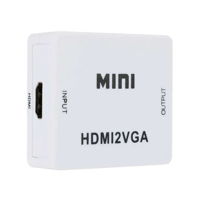 Doonjiey 1080P <span class=keywords><strong>HDMI</strong></span> ל-vga ממיר מתאם עם 3.5mm אודיו ג 'ק usb כבל עבור DVD PS3 נייד להגדיר תיבת HDMI2vga