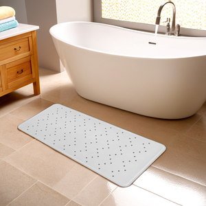 Alfombrilla de baño de goma antideslizante, alfombrilla suave para bañera con ventosas para el suelo de la ducha del Hotel del hogar - Product Image 1