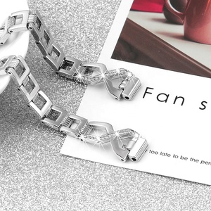 Thép không gỉ Watchband truyền cảm hứng cho <span class=keywords><strong>HR</strong></span> thay thế kim cương kim loại dây đeo Hollow Ban nhạc cổ tay cho <span class=keywords><strong>Fitbit</strong></span> truyền cảm hứng - Product Image 5