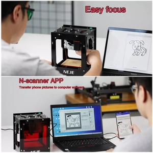 NEJE 2020 Nouvelle machine de gravure <span class=keywords><strong>laser</strong></span> AI 10W 445nm, routeur à <span class=keywords><strong>bois</strong></span>, découpeuse <span class=keywords><strong>laser</strong></span> de bureau DIY, imprimante et graveuse <span class=keywords><strong>laser</strong></span> - Product Image 5