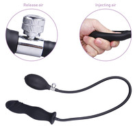 Jouet anal gonflable en silicone pour hommes, gode avec pompe, plug anal, plug anal extensible, plug anal gonflable à air
