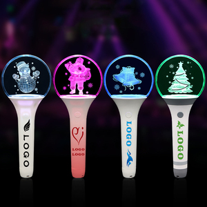 Nicro Tùy Chỉnh In Ấn Logo Sáng Tạo Acrylic Tay Ánh Sáng Thanh Neon Đảng Buổi Hòa Nhạc Nguồn Cung Cấp Cổ Vũ Đạo Cụ Sáng LED Thanh - Product Image 2