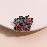 Broche en émail avec logo Heavy Metal Band des années 80 Broche de revers de musique élégante pour accessoires de tenue Artisanat en métal