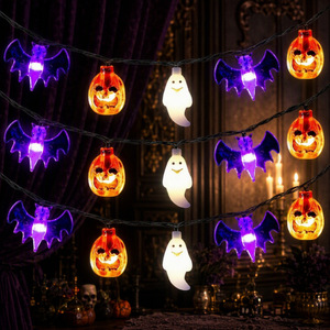 Guirnalda de Luces LED de Halloween con Forma de Calabaza Personalizada, Cantidad de Bombillas Personalizada para Decoración de Eventos Festivos - Product Image 5