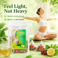Té Herbal Detox Natural de Limón, Espino Blanco y Hojas de Loto, Té para Quemar Grasa y Perder Peso con Efecto Adelgazante, Té con Sabor