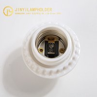 Jinyi E26 portalámparas de baquelita blanco y negro E26 E27 portalámparas
