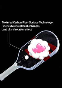 Raquette de pickleball, épaisseur 16 mm, noyau en nid d'abeille, durable, en fibre de carbone T700, pour le divertissement et l'entraînement, modèle GEN5 - Product Image 6