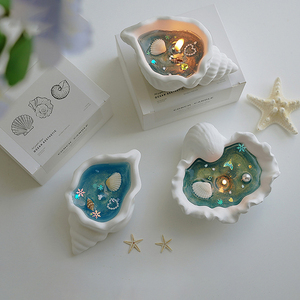 Phong Cách Mới <span class=keywords><strong>Conch</strong></span> Thơm Nến Handmade Sáng Tạo Trang Trí Thạch Sáp Nến Với Đám Cưới Khách Sạn Trang Trí - Product Image 1