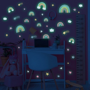 Cartoon Rainbow <strong>Cloud</strong> Luminous <strong>Wall</strong> <strong>Stickers</strong> for Kids Rooms Bedroom Home <strong>Wall</strong> Decals Stars <strong>Stickers</strong> - Product Image 2