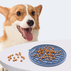 Wholesale Foldable Solid Pattern Silicone Anti-Choke Plate Dog Lick Mat <b>Cat</b> Wet Food Slow <b>Feeder</b> Bowls Puppy Silicone Suction - Product Image 2